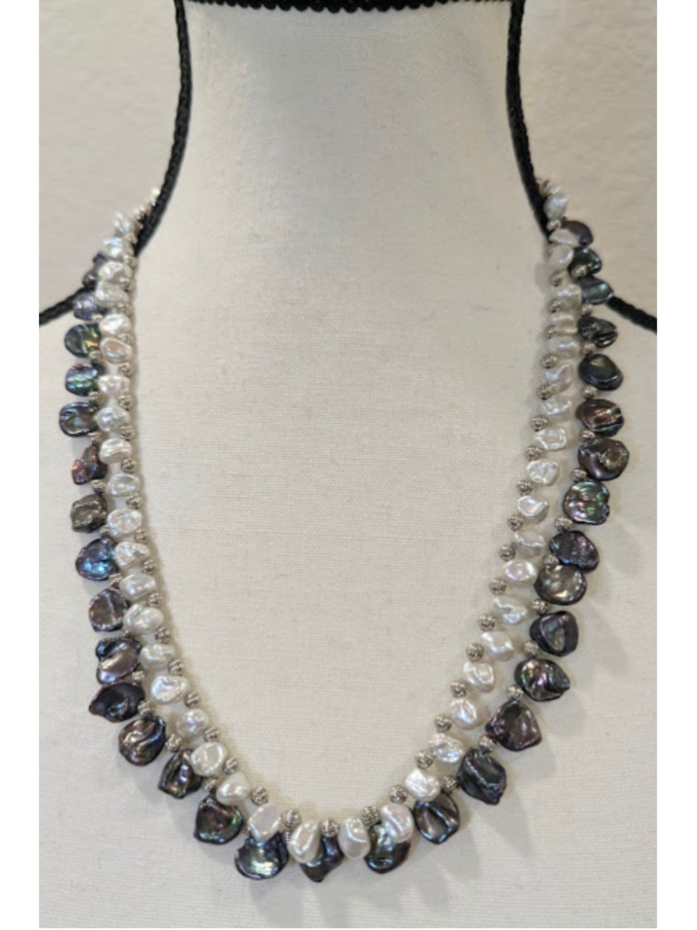 Layered Pearl Statement Necklace Quiet Luxury Old Money Coastal Chic Convertible